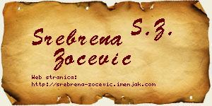 Srebrena Zoćević vizit kartica